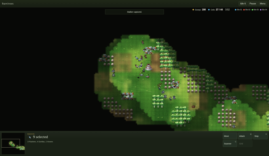 Survivors v1.0 gameplay screenshot